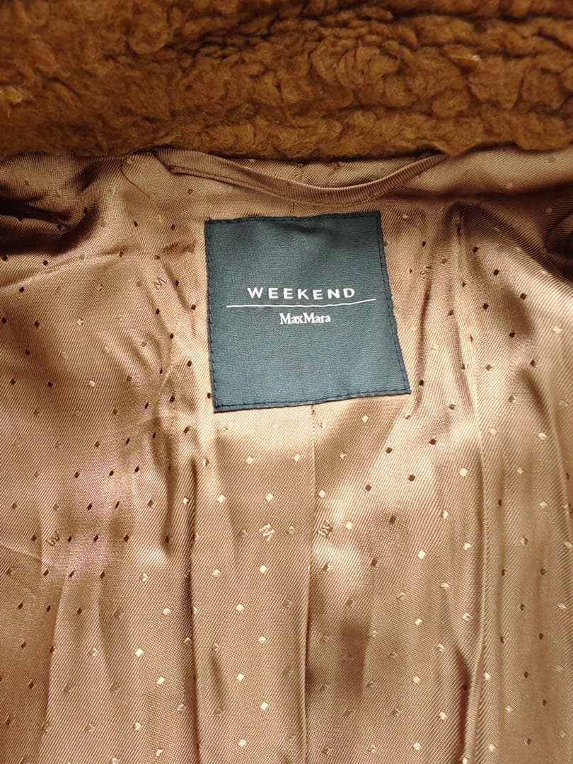 美品 Weekend Max Mara テディベア ボアコート ウール 38 茶 - メルカリ