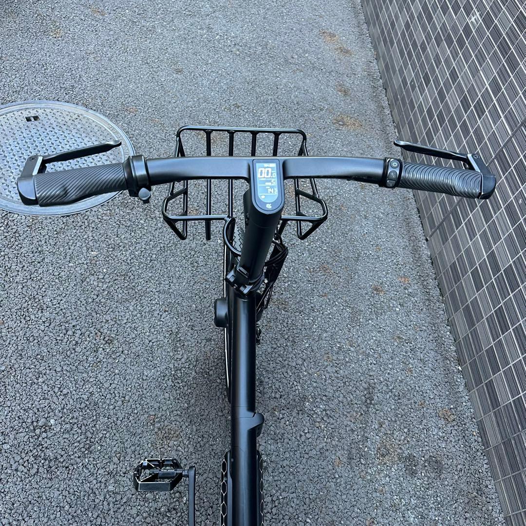 HONBIKE 電動アシスト自転車 前カゴ付走行142キロ - メルカリ