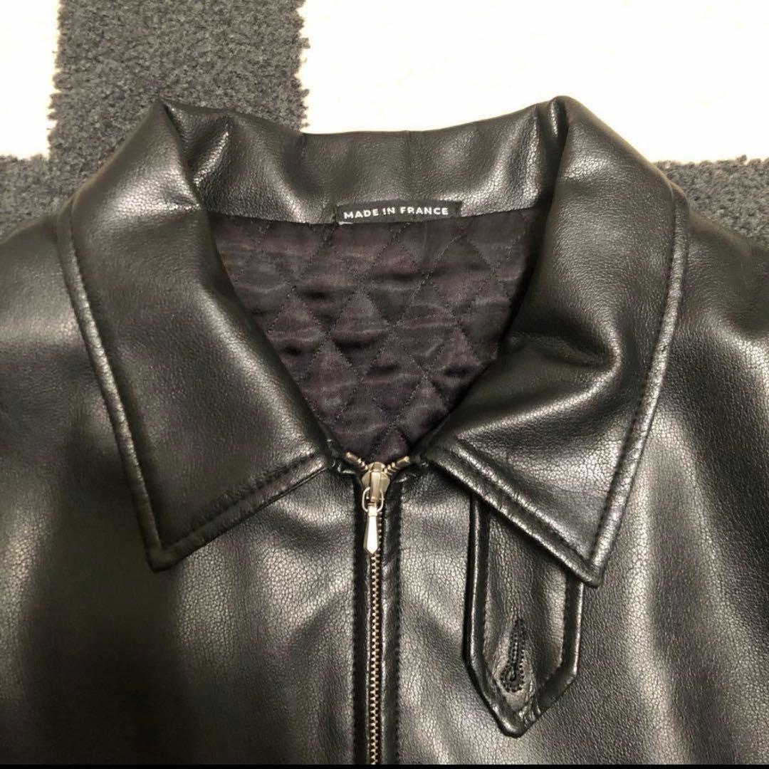 90s agnes b homme pvc leather jacke - メルカリ