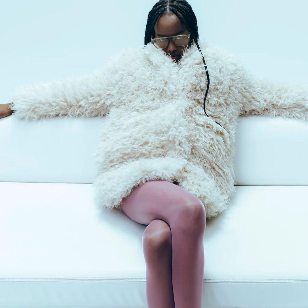 Sea Room lynn / Cloud fur ノーカラーコート - メルカリ