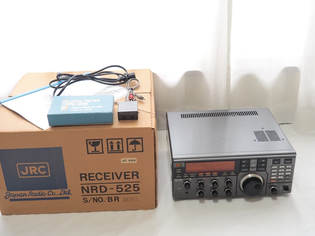 日本無線 JRC NRD-525 広帯域受信機 V.UHFコンバータ内蔵/元箱 RigPix Database - JRC - NRD-525
