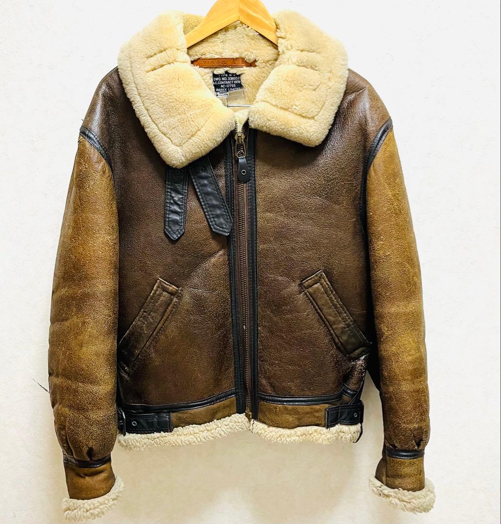I*t様 【Avirex TYPE B-3】 フライトジャケット サイズ:38 楽天市場】AVIREX/アビレックス B-3ムートンフライトジャケット USA