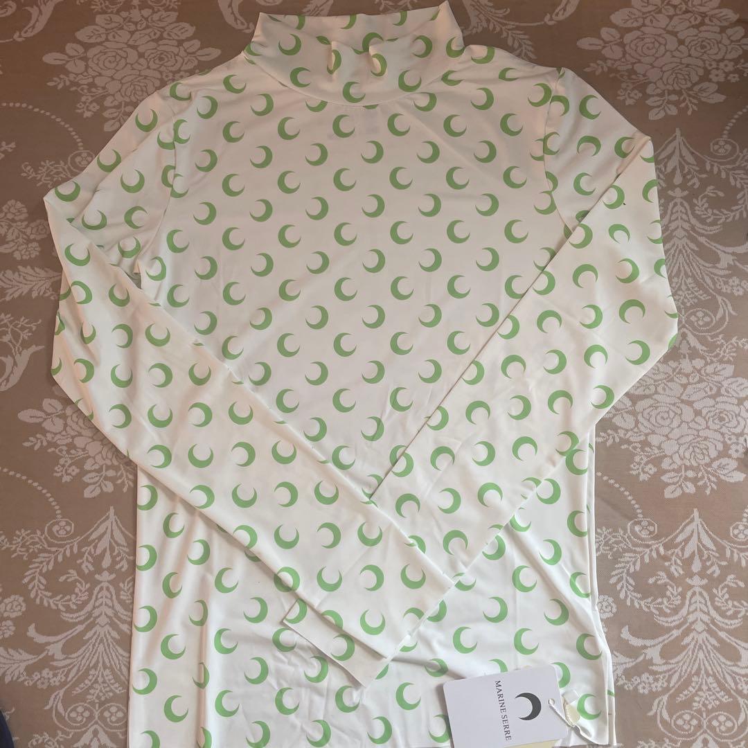 PATOU(パトゥ) クロップドリブニットジャンパー ストライプ柄