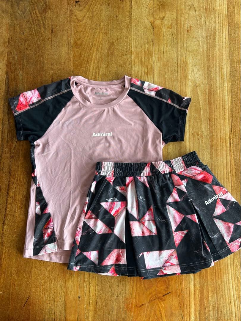 Admiral テニスウェア セットアップ　S 本日はテニスコーデ🎾 Admiralさんのウェアを着用させていただきました