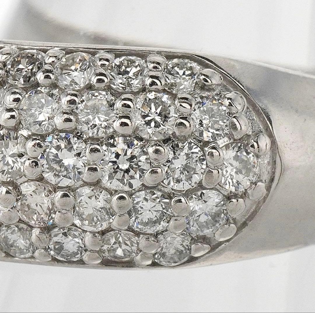 ダイヤ リング ダイヤモンド 指輪 1.0ct プラチナ パヴェ 1ct 12号