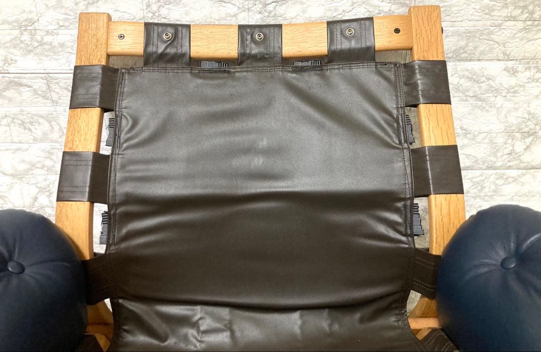 希少 本革】karimoku domani スカンジナビアン イージーチェア①