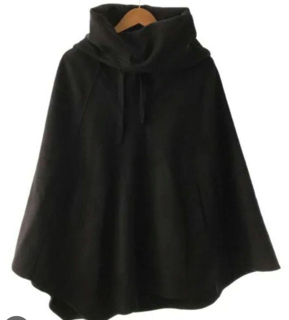 ポンチョ コート XS 濃紺 ポーランド製 - メルカリ