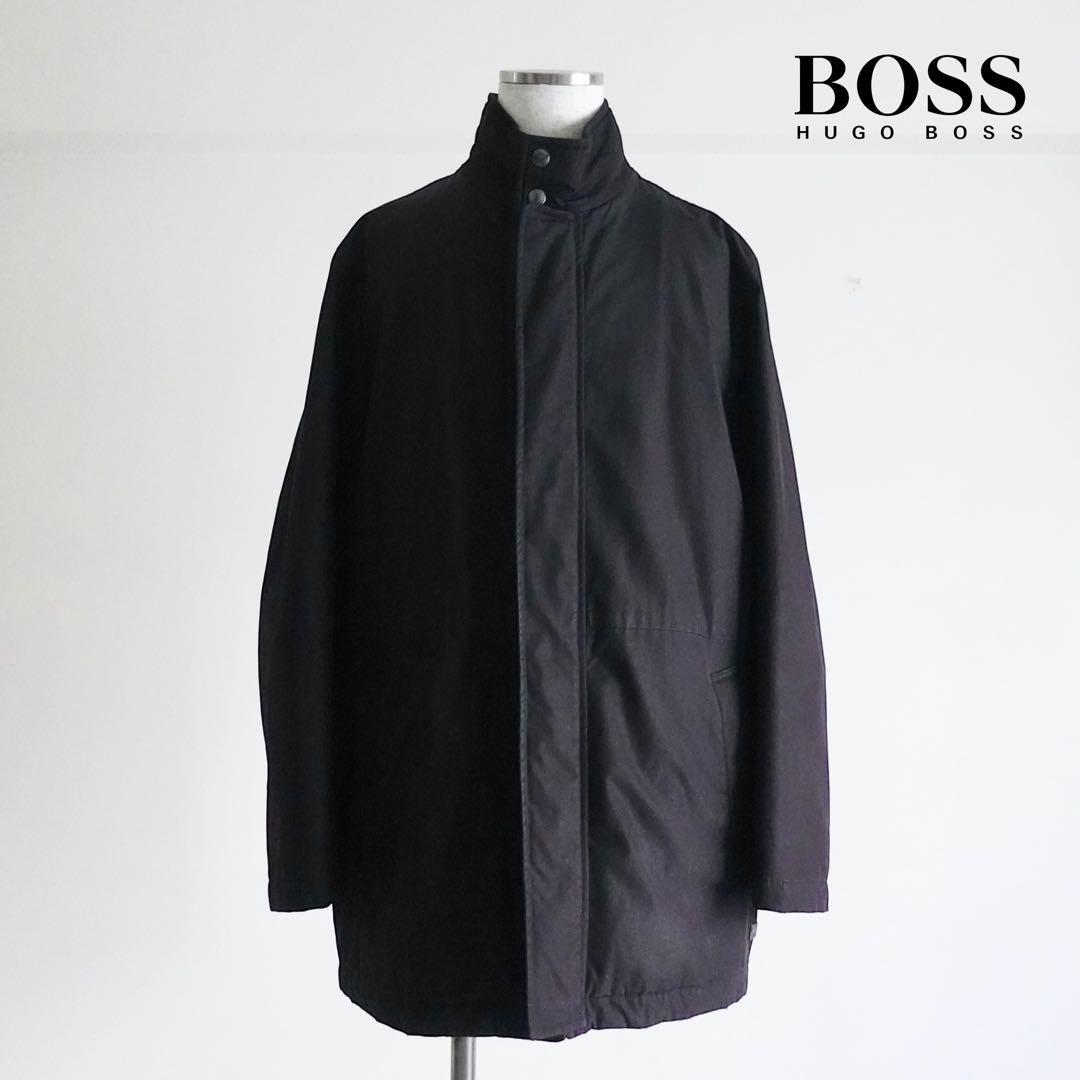 HUGO BOSS 中綿スタンドカラーコート　ブラック　48 HUGO BOSS 中綿スタンドカラーコート ブラック 48 ヒューゴボス HUGO