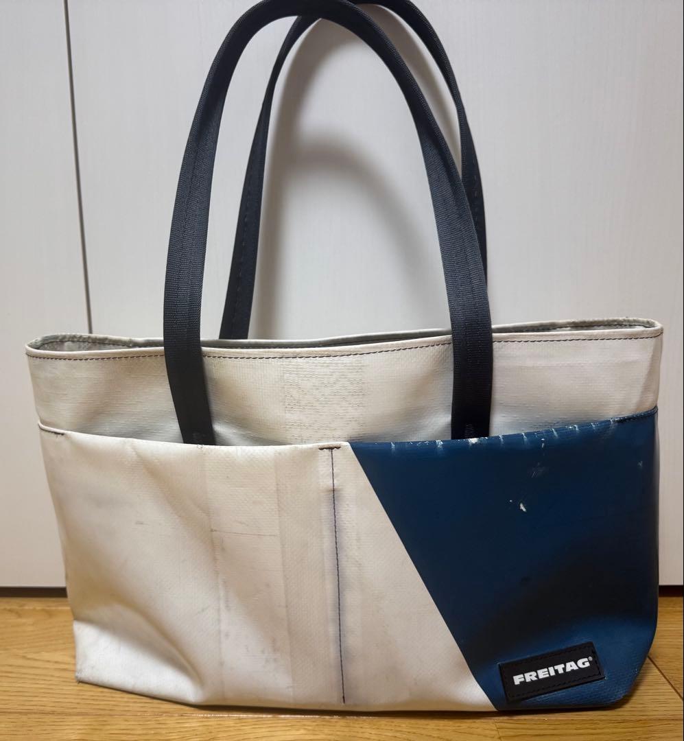 F560 STERLING FREITAG ホワイト／ネイビー Freitag F560 Sterling Shopper Silver 14-1