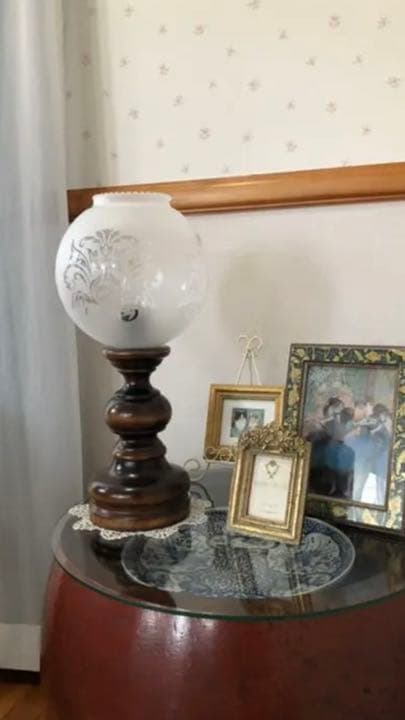 アンティーク ヴィンテージ 木製 スタンドランプ高さ57cm ヴィンテージ 木製 テーブルランプ (H35cm)｜アンティーク照明・ランプ