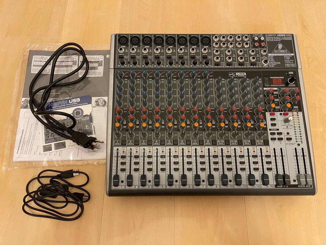 ☆極美品 ベリンガー XENYX X2222USB 16ch アナログミキサー Amazon | ベリンガー アナログミキサー USBオーディオインターフェース