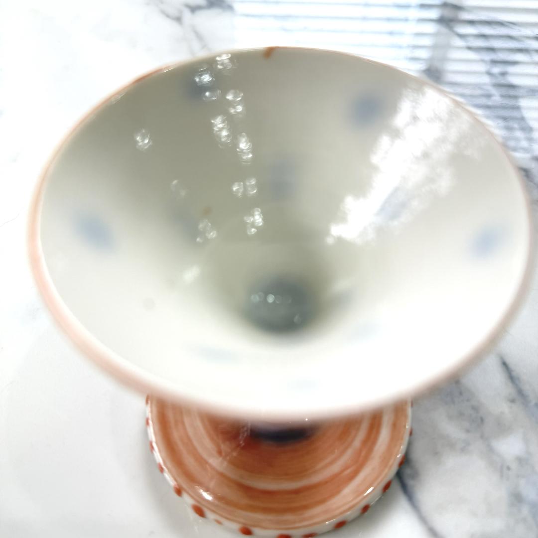 デンマークの作家物 陶器製カクテルグラス、小ゴブレット 5個セット