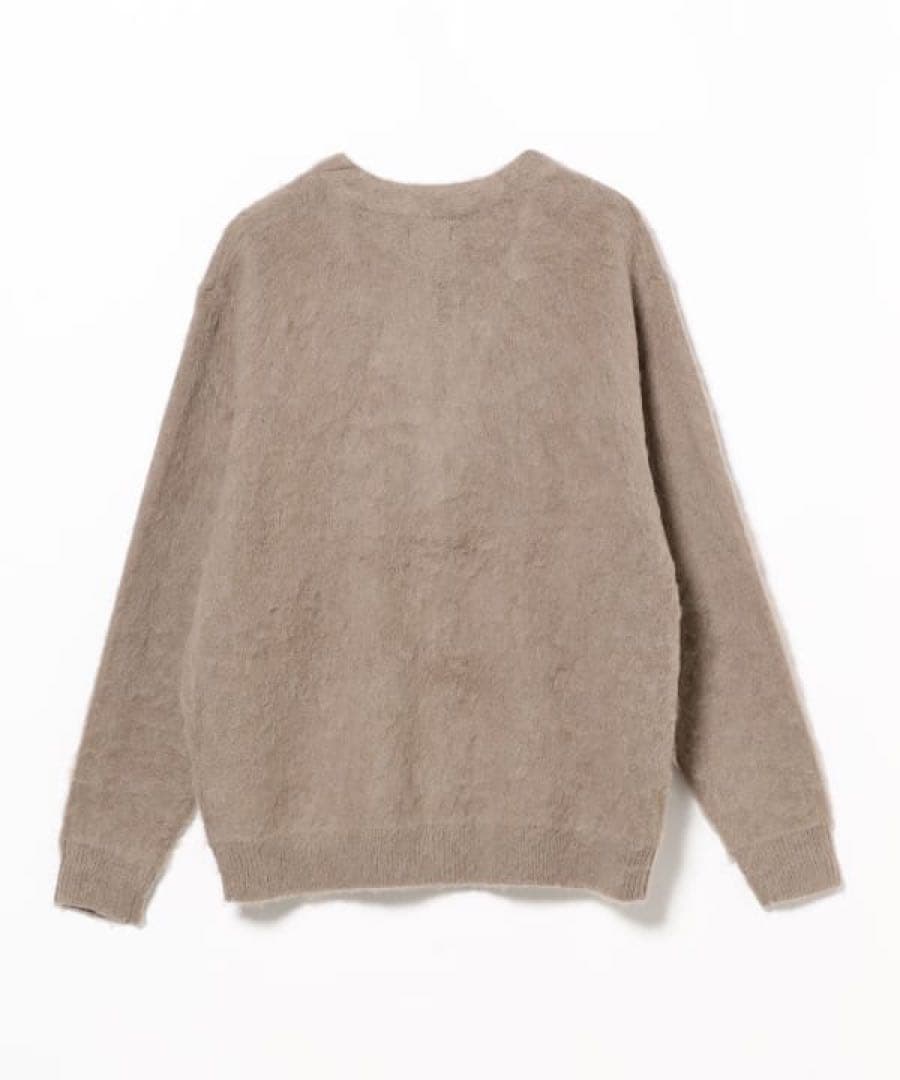 美品】BEAMS 24AW モヘア シャギードッグ カーディガン ミルクティー