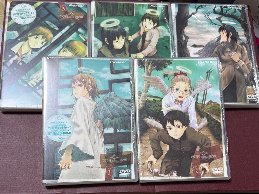 美品！　灰羽連盟 初回限定版 DVD 全巻セット BOX 灰羽手帳付