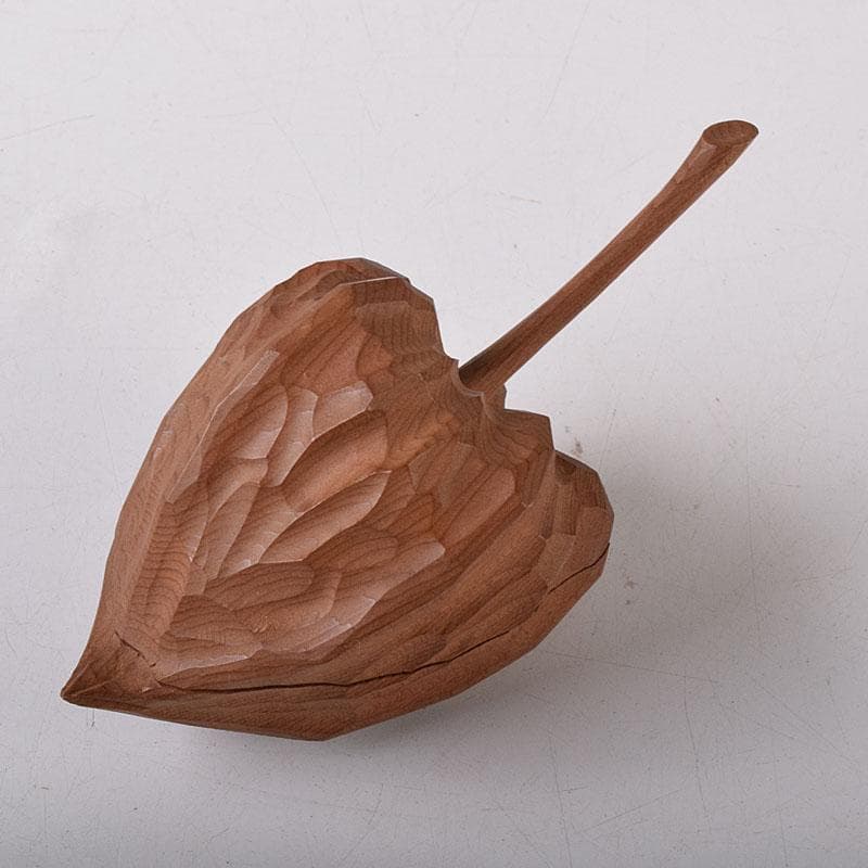 ぽぽっち様専用 津田亮友造 飛騨高山 一位一刀彫ほおずき香合 共箱 V