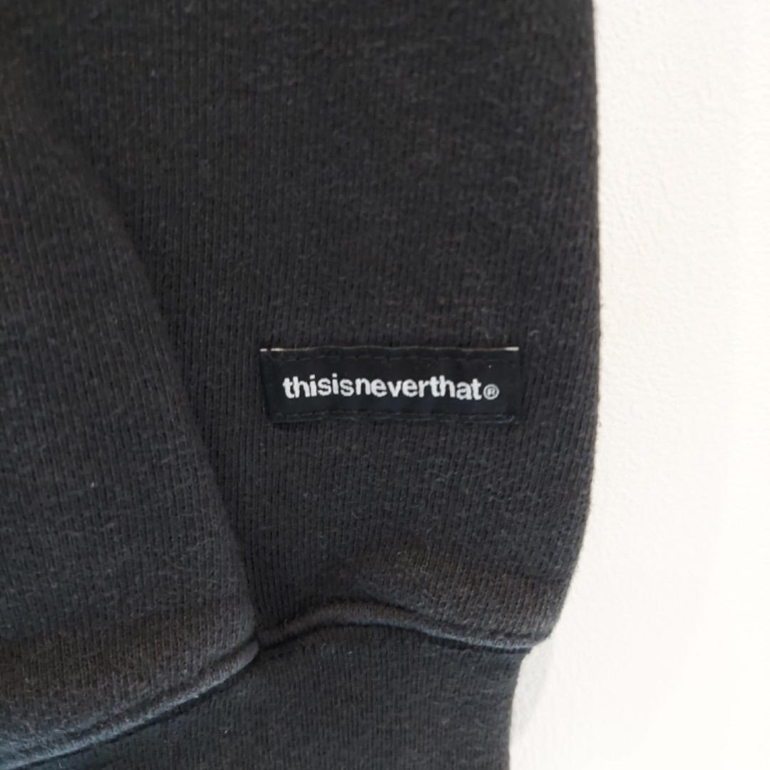 thisisneverthat ネバザ スウェット プリント ブラック 黒 L - メルカリ