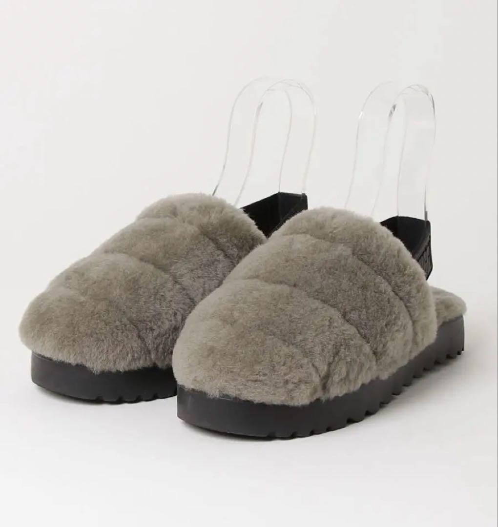 UGG フラットファーサンダル美品24cm ugg1019065k_12.jpg