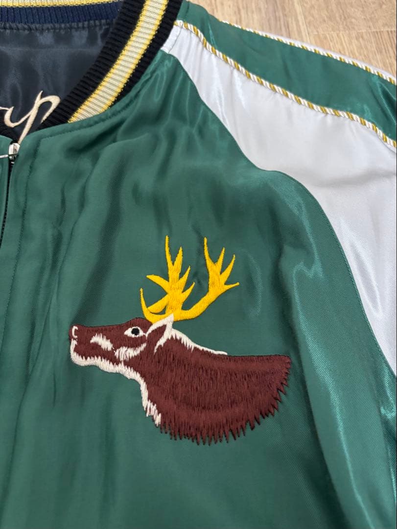 赤虎 完売品❗️】テーラー東洋 ヒノヤ別注 スカジャン - メルカリ