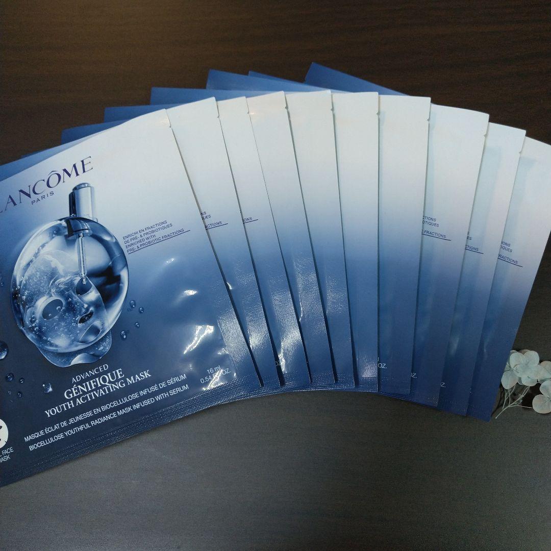 ランコム　 ジェニフィック 　バイオセルロース マスク　☆10枚☆ ランコム「美肌菌ケア」でダメージを修復するシートマスク「ジェニ