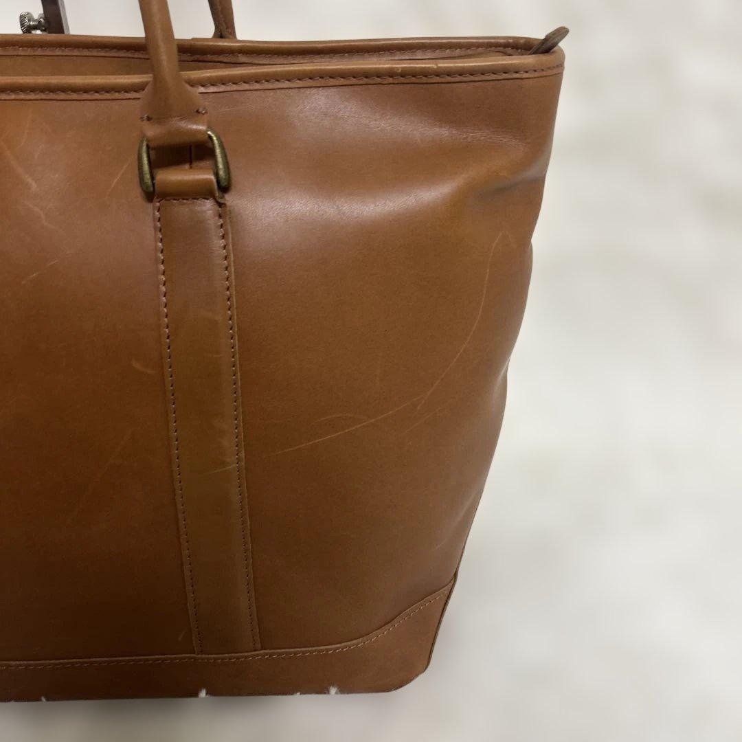 L.L.Bean レザートートバッグ 大 ヴィンテージ　内部総柄