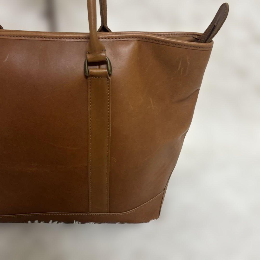 L.L.Bean レザートートバッグ 大 ヴィンテージ　内部総柄