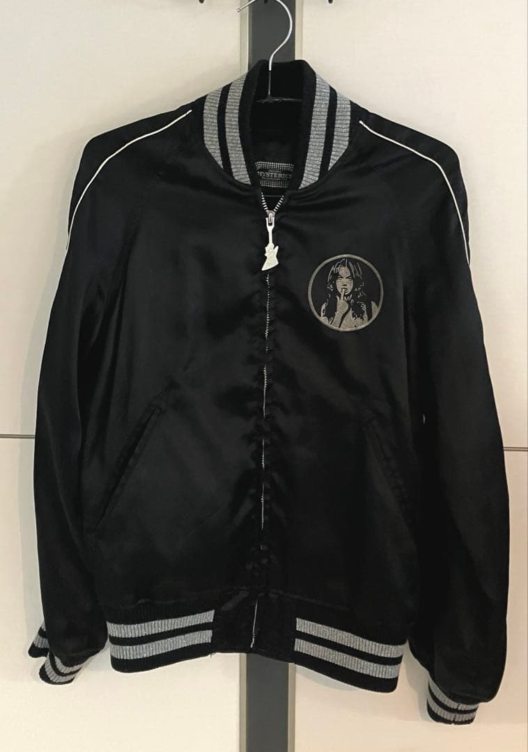 【8/17まで値下げ!!】 Hysteric Glamour スカジャン 黒 DRAGON刺繍 ライダーススカジャン|HYSTERIC GLAMOUR WOMEN | HYSTERIC