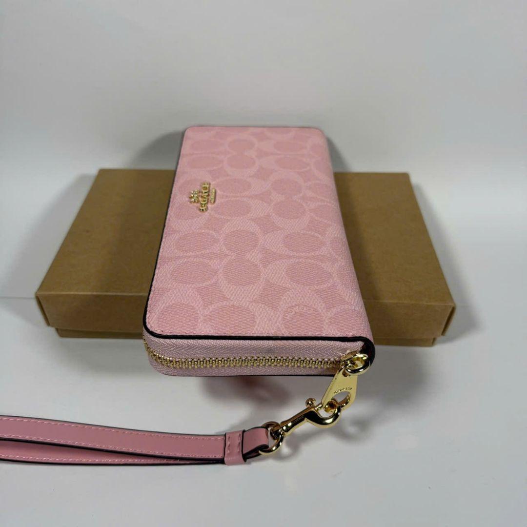 COACH 長財布 CW778 ピンク リスト付き - メルカリ