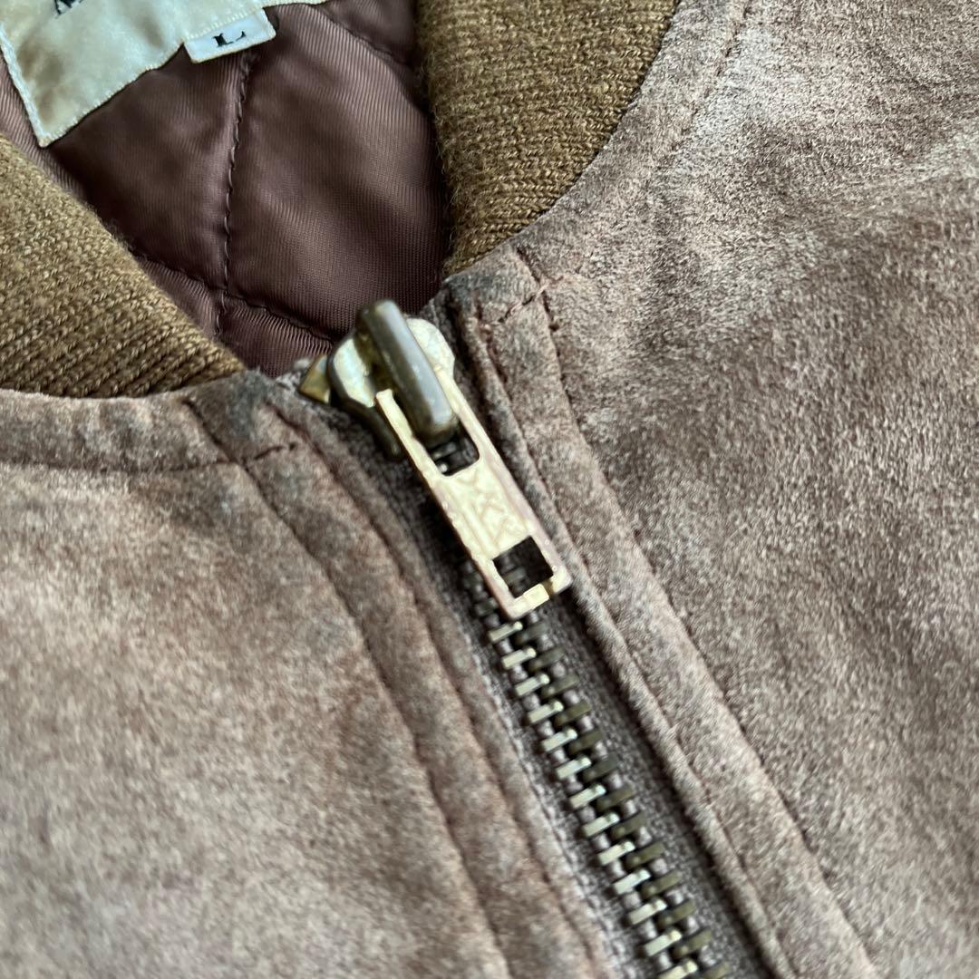 90s スウェード ジャケット MA-1 MELROSE vintage 短丈