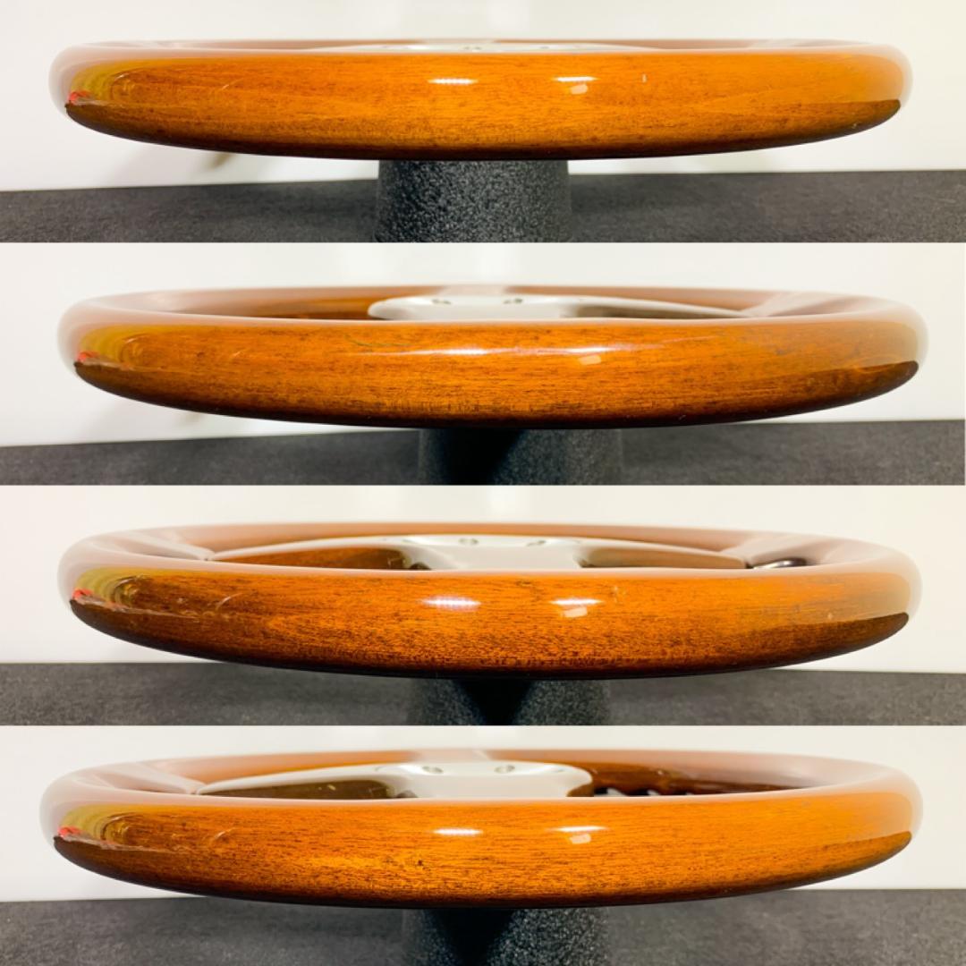 美品 イタルボランテ LINE 3000シリーズ ウッドステアリング 35パイ