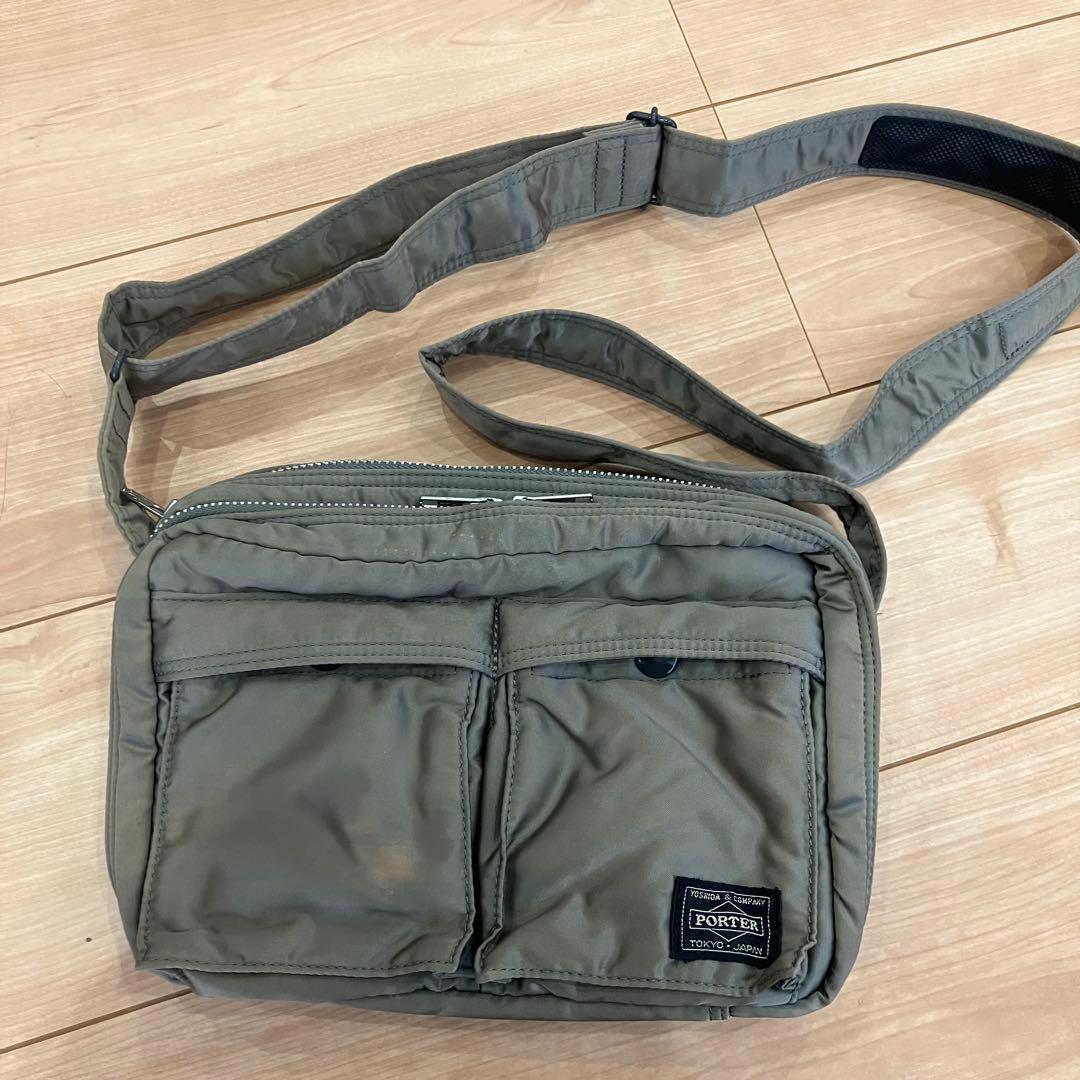 PORTER カーキ ショルダーバッグ ポーター PORTER ラゲッジ レーベル ライナー ショルダーバッグ 951ー