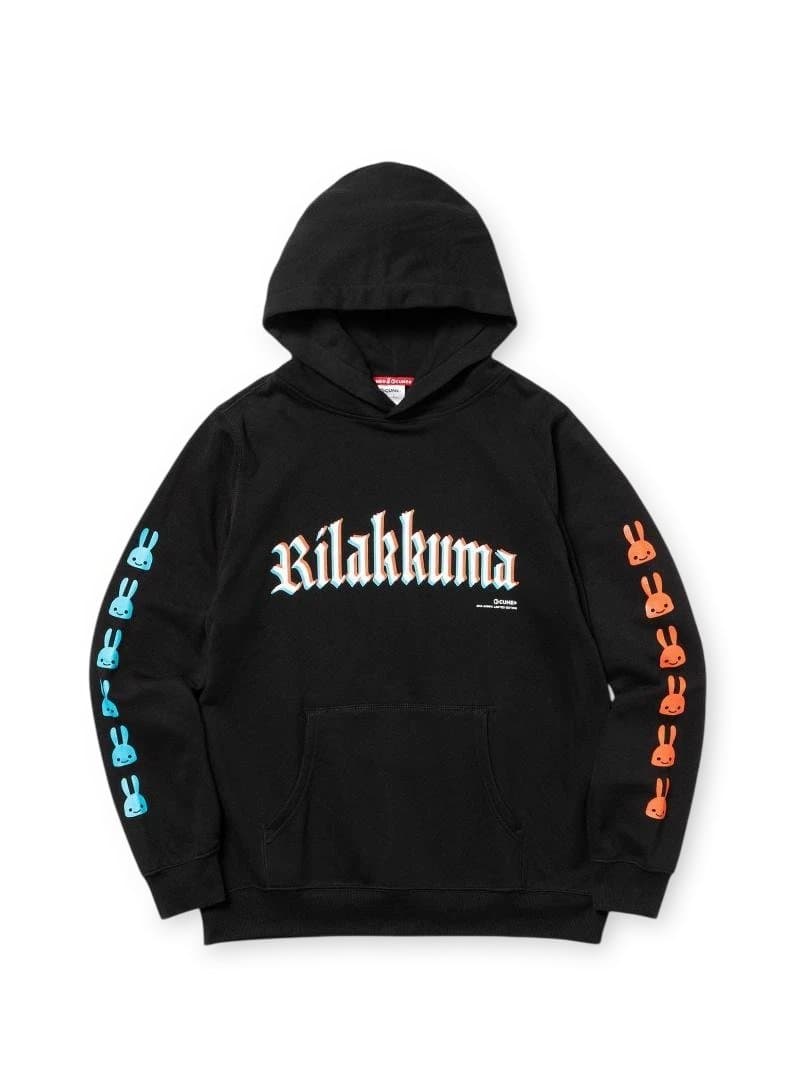 CUNE　リラックマコラボパーカー　ブラックレター CUNE リラックマコラボパーカー ブラックレター - メルカリ