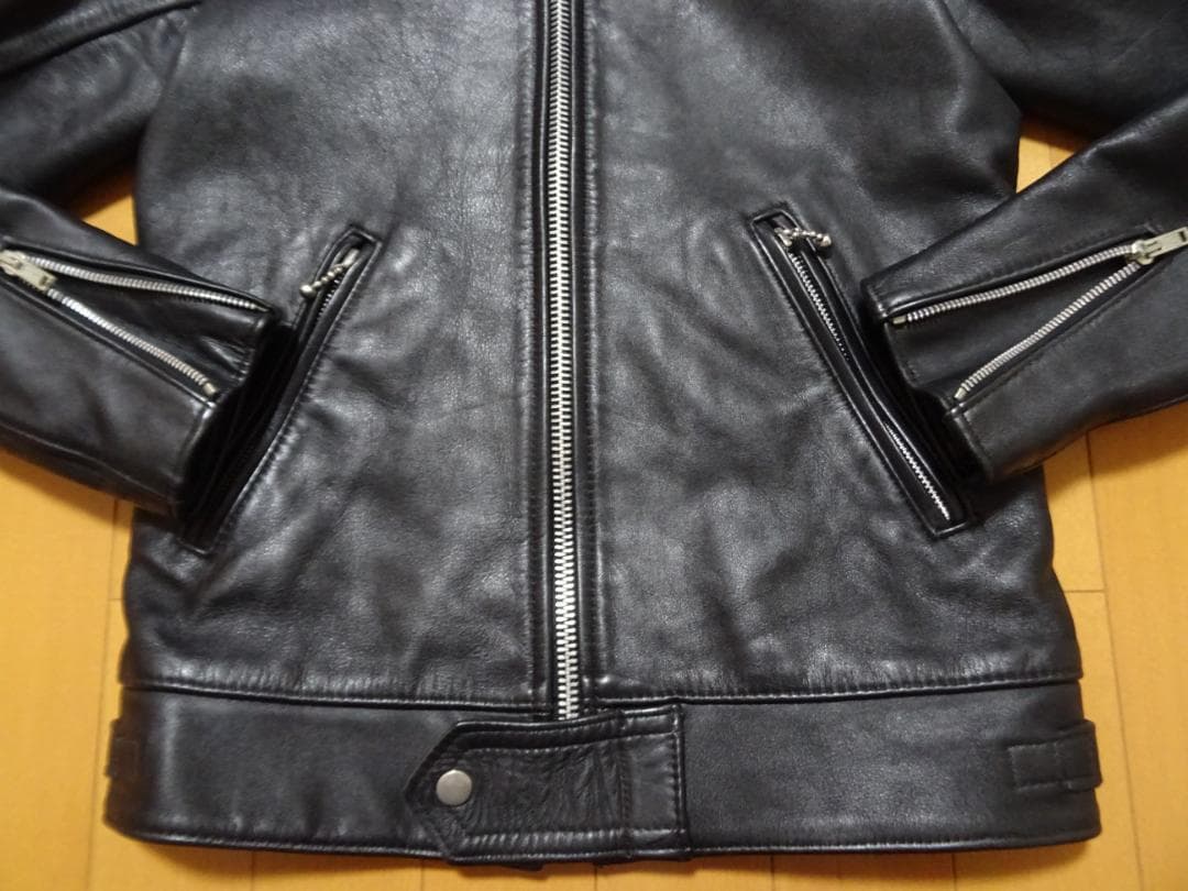 美品☆666シングルライダース34黒ブラックステアハイドSサイズ - メルカリ