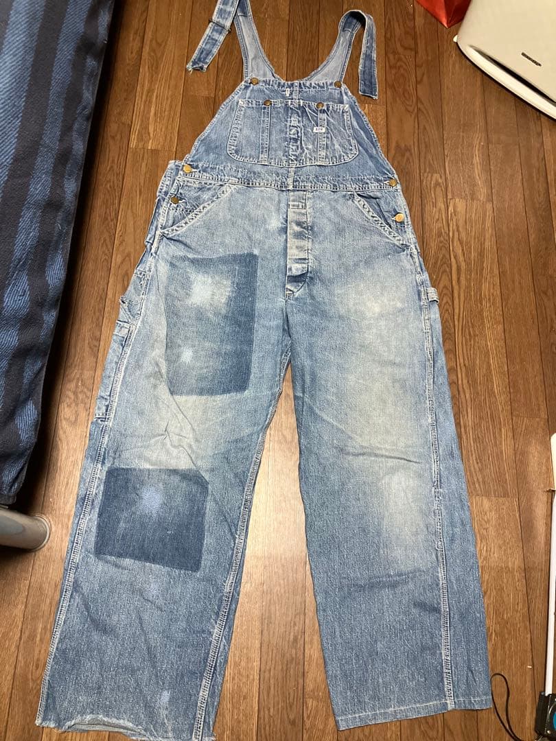 1950s lee ヴィンテージ オーバーオール 50s Lee DEAD STOCK 91-SB DENIM OVERALL. | 古着屋【True vintage