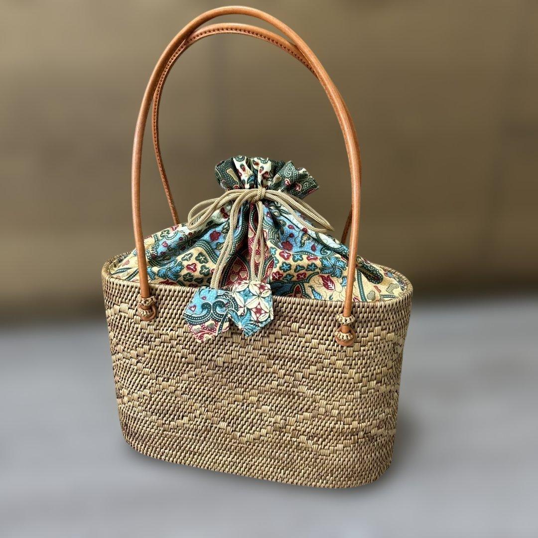 インドネシア バリ島 かごバッグ - メルカリ
