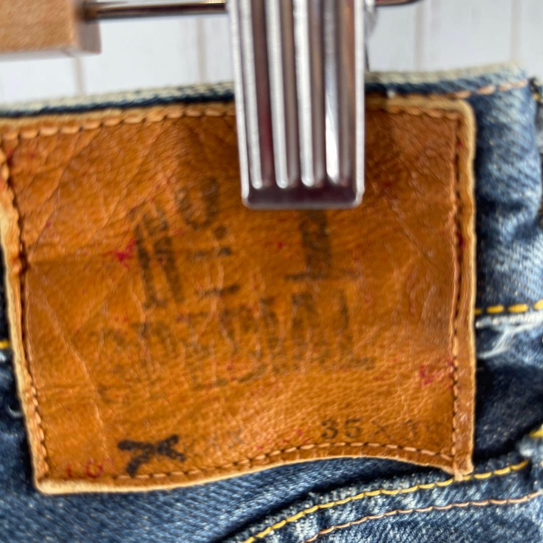 エビス ジーンズ NO1 激レア赤耳 セルビッチW35 L35 デニム - メルカリ