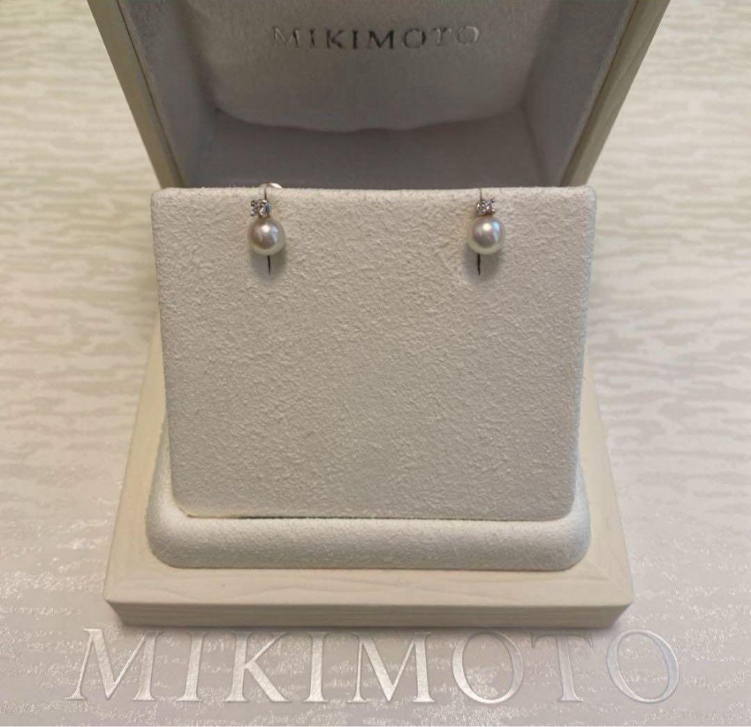 ☆Naoさま、専用☆MIKIMOTO ダイヤパールピアスk18☆2WAY可能品