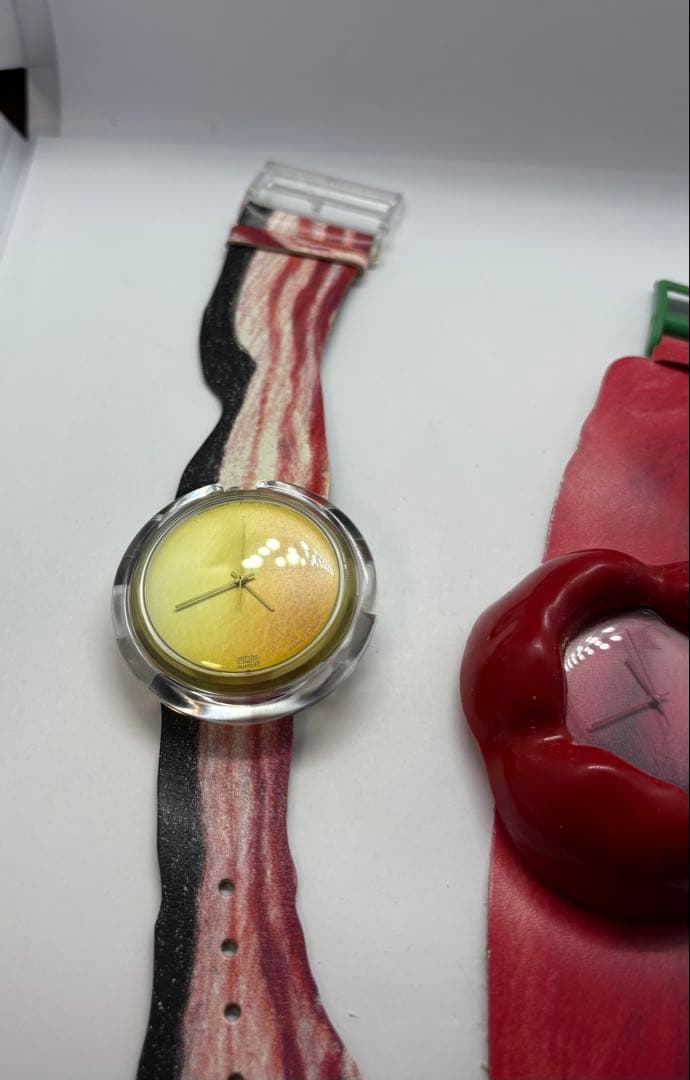 swatch 腕時計 赤パプリカ ズッキーニ ベーコン 希少 - メルカリ