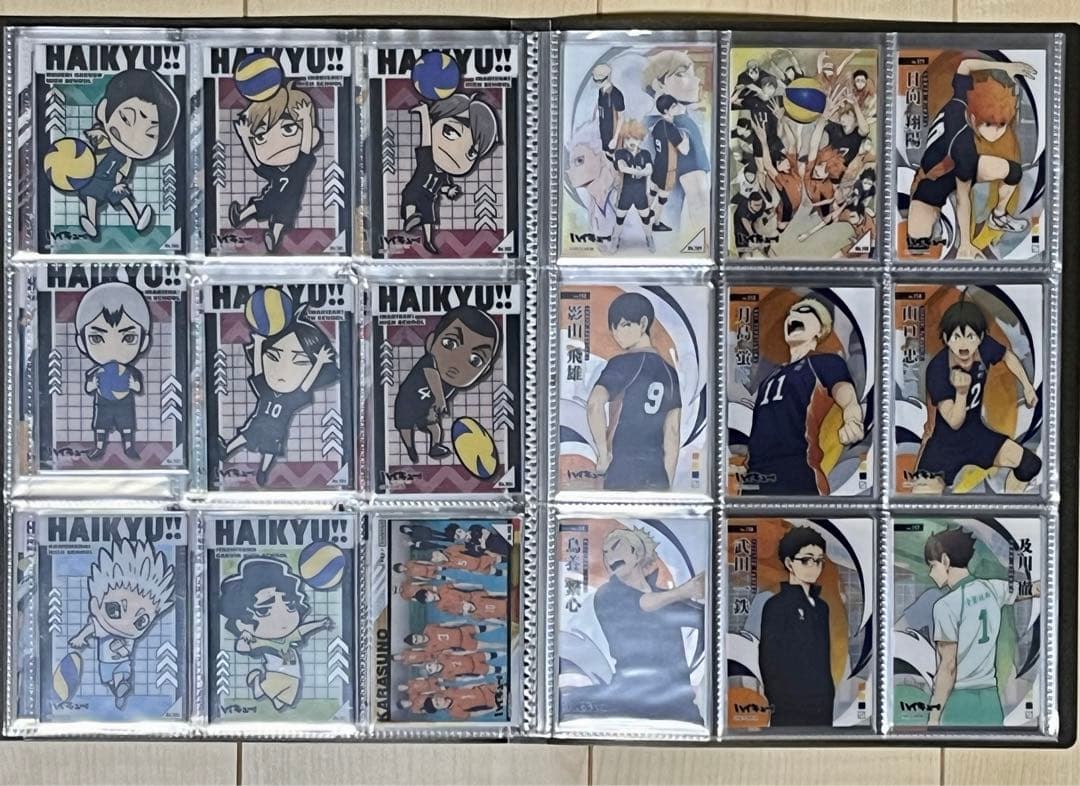 ハイキュー クリアカードコレクション1・2・3・4 全174種＋特典3枚 黒