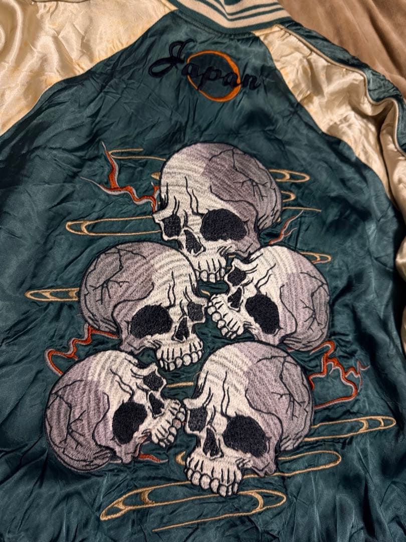 2面用 絡繰魂 鷲 日本限定 スカジャン vintage unisex レーヨン