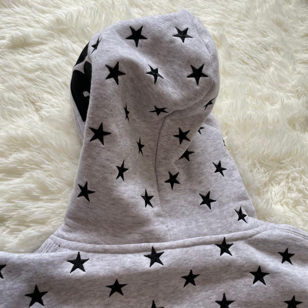 ♡美品♡ F.C.R.B. スター 刺繍 プルオーバー　グレー　白　XL　希少