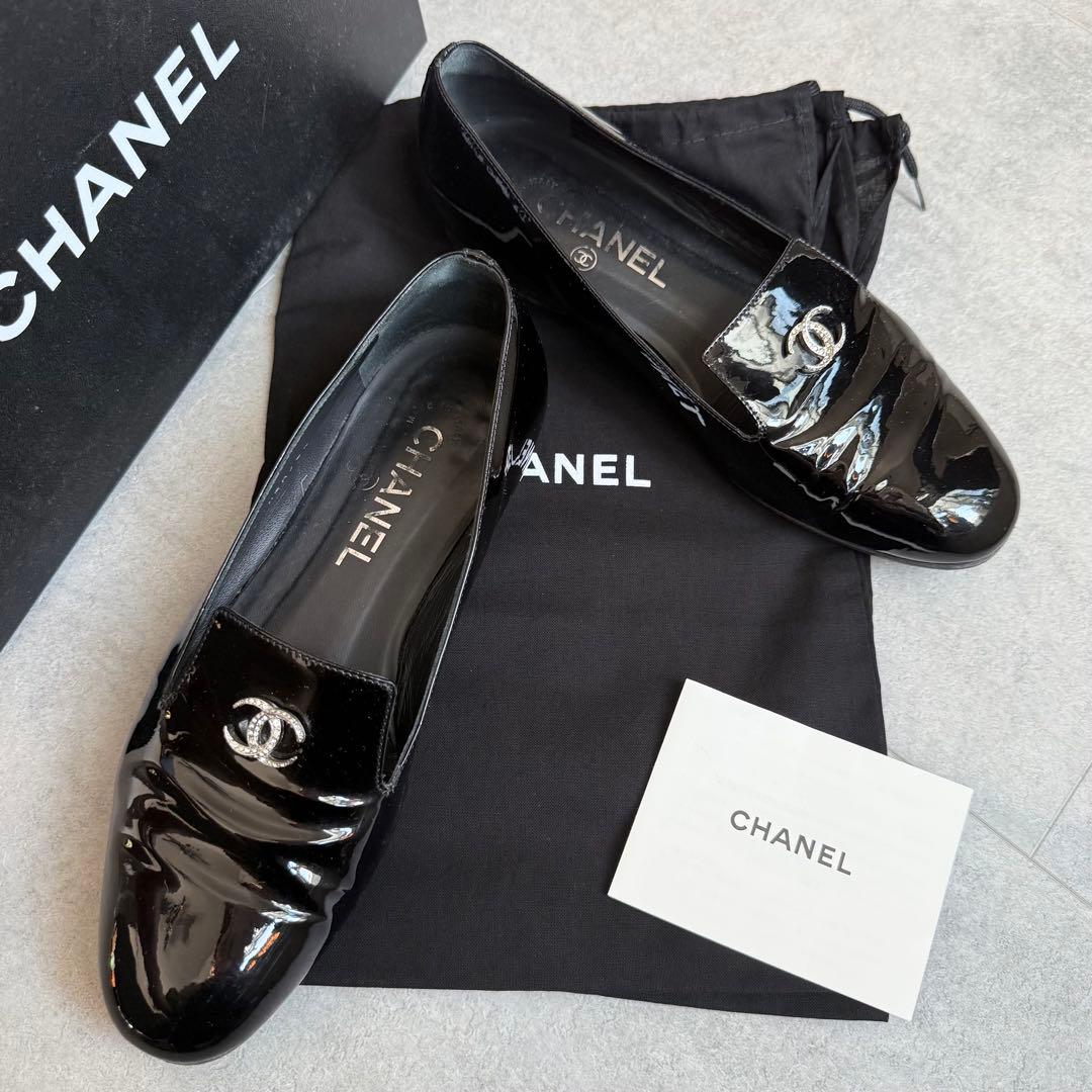 CHANEL シャネル　ローファー　ココマーク　オペラシューズ　黒　36 中古・古着通販】CHANEL (シャネル) ココマーク オペラシューズ