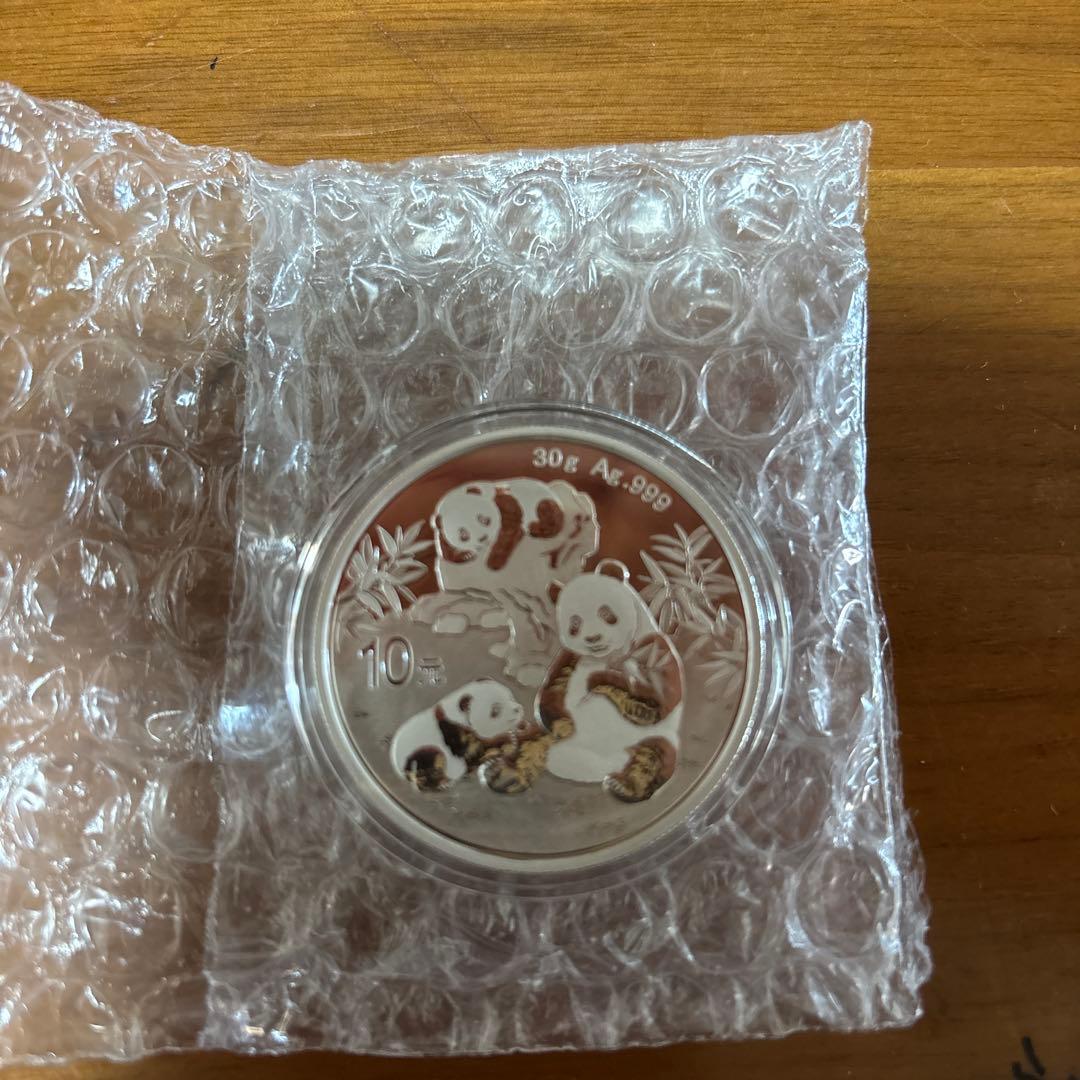 純銀　2025 中国　パンダ　30g ☆即納追跡可☆ 中国 2016-2025 パンダ 30g 銀貨10枚セット 箱付き