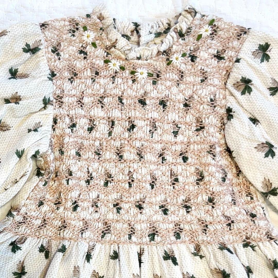 【限定価格】bonjour diary 4y HANDSMOCK BLOUSE