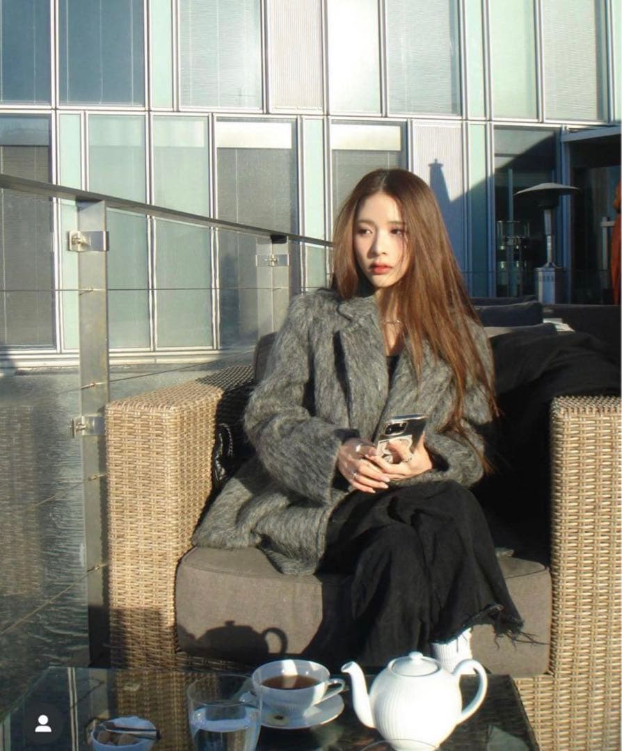 VEQUM(EMODA) シャギージャケットコート - メルカリ