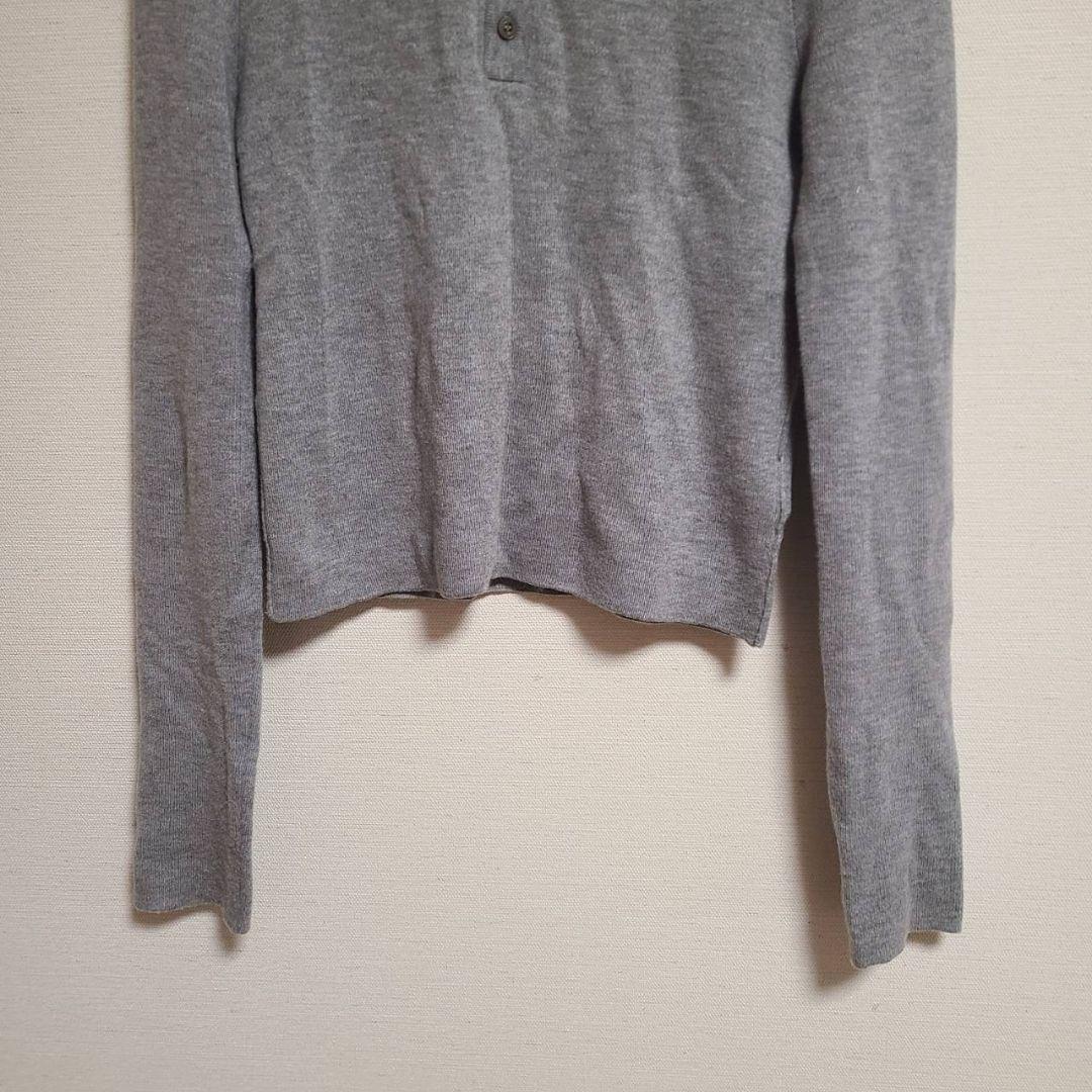 anuans アニュアンス ウールニットポロシャツ ウール混 長袖 F - メルカリ