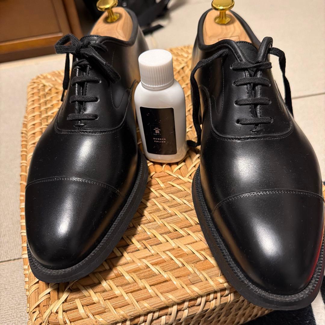 三陽山長 防水友二郎 7.5(25.5) シューツリー ラバーポリッシャー付 防水 友二郎/BOSUI TOMOJIRO】ストレートチップ(シューズ)｜三陽山長