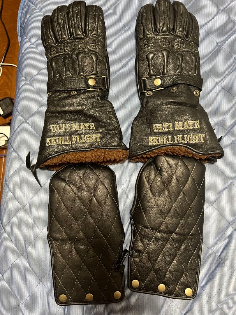 SKULL FLIGHT レザー バイカー手袋 黒 楽天市場】【SKULL FLIGHT スカルフライト】 BONE GLOVE / 撥水加工