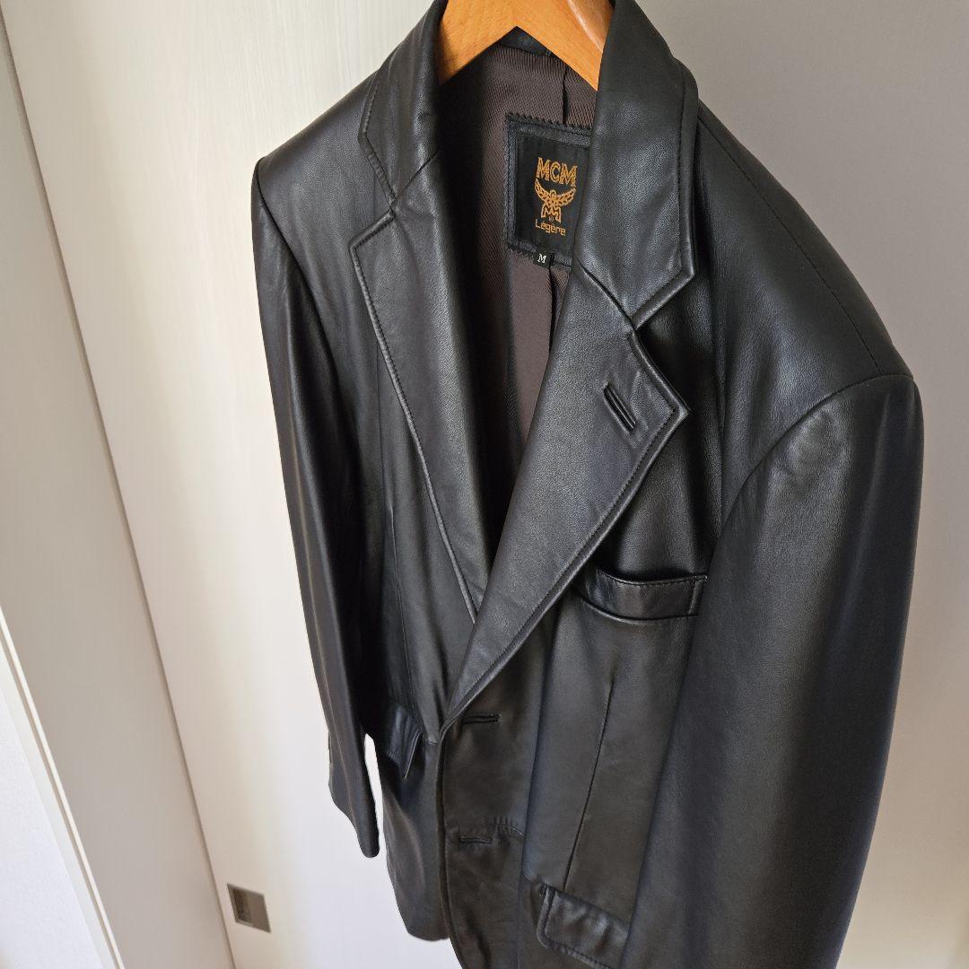 も*く様 美品《早い者勝ちです》【MCM】高級ラム羊革レザー｛日本サイズ｝『L』