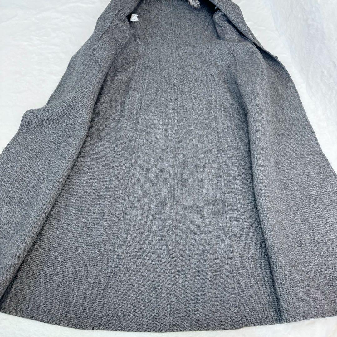極美品】マイケルコース ロングコート カシミヤ フォックスファー