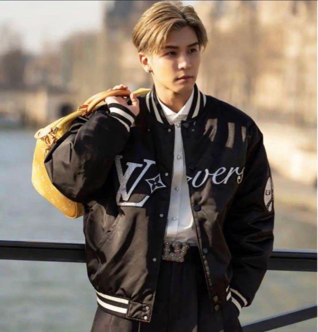 LOUISVUITTONナイロンベースボールブルゾン アウター - メルカリ